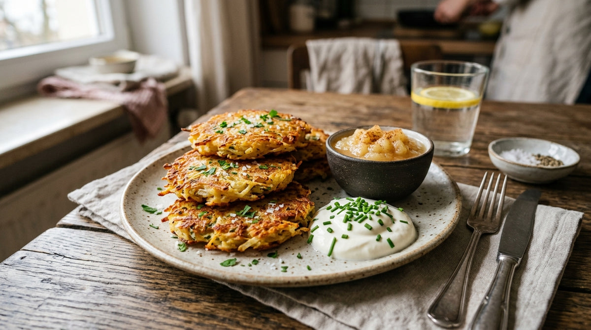 Galettes de pommes de terre allemandes, croustillantes et irrésistibles
