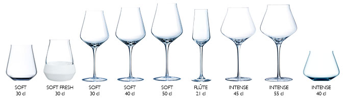 Set de verres a vin Chef & Sommelier - Verres a vin rouge - 55 cl - 6 pièces