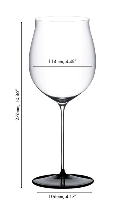 Verre à vin rouge Riedel Fatto A Mano Black Tie - Burgundy Grand Cru - 1022 ml