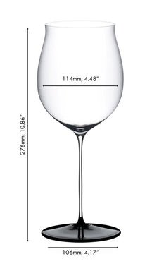 Verre à vin rouge Riedel Fatto A Mano Black Tie - Burgundy Grand Cru - 1022 ml