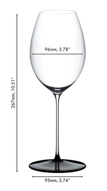 Verre à vin rouge Riedel Fatto A Mano Black Tie - Hermitage / Syrah - 668 ml