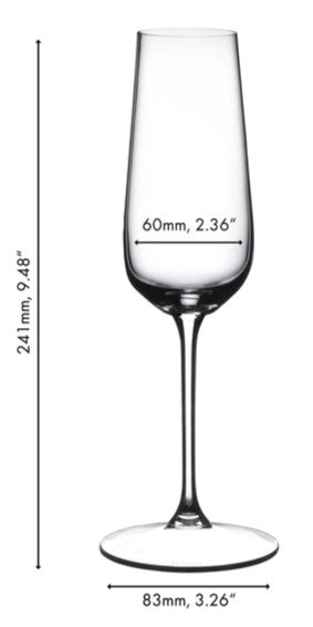 Verres à champagne Riedel Grape@Riedel - Flûtes à champagne - 250 ml - 2 pièces