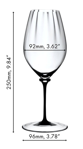 Verre à vin blanc Riedel Fatto A Mano Performance - Riesling - tige noir - 623 ml