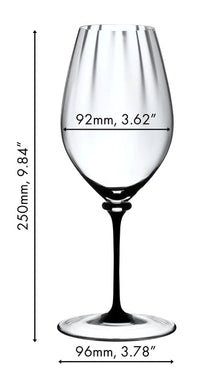 Verre à vin blanc Riedel Fatto A Mano Performance - Riesling - tige noir - 623 ml