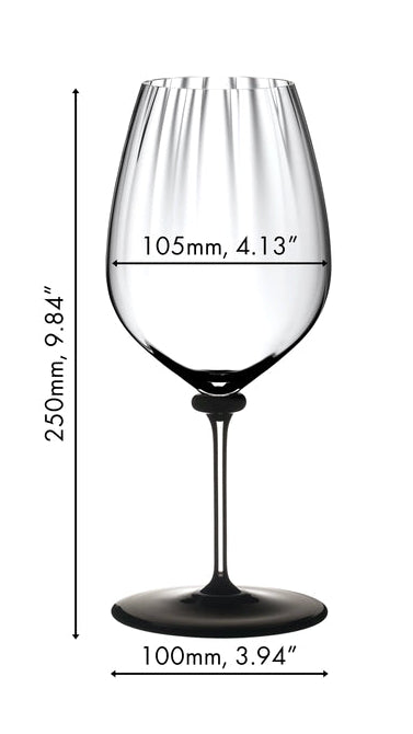 Verre à vin rouge Riedel Fatto A Mano Performance - Cabernet Sauvignon - Pied noir - 834 ml