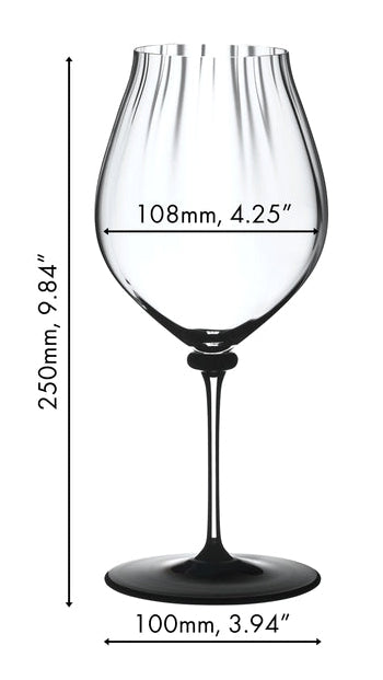 Verre à vin rouge Riedel Fatto A Mano Performance - Pinot Noir - Pied noir - 830 ml