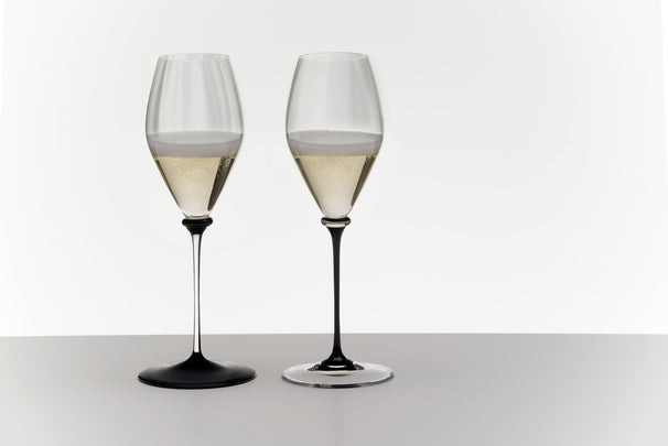 Verre à champagne Riedel Fatto A Mano Performance - Pied noir - 375 ml