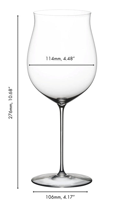 Ensemble de verres à vin Riedel Superleggero - Bordeaux Grand Cru, Burgundy Grand Cru, Riesling & Oaked Chardonnay - 4 pièces