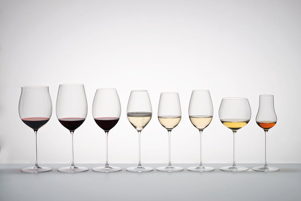 Ensemble de verres à vin Riedel Superleggero - Bordeaux Grand Cru, Burgundy Grand Cru, Riesling & Oaked Chardonnay - 4 pièces