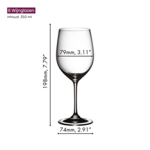 Ensemble de verres a vin Riedel - Verres a vin blanc - Vinum - 350 ml - 8 pièces