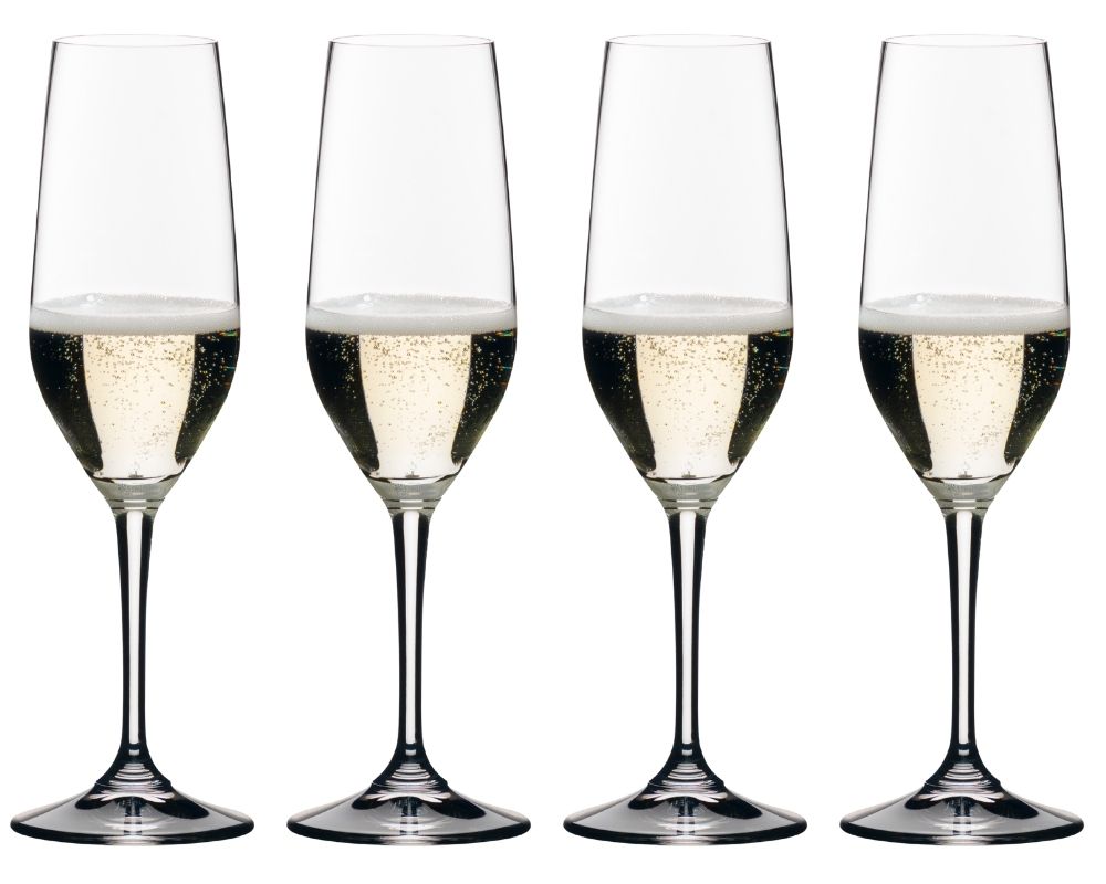 Verres à champagne Riedel Vivant - flûtes à champagne - 290 ml - 4 pièces