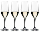 Verres à champagne Riedel Vivant - flûtes à champagne - 290 ml - 4 pièces