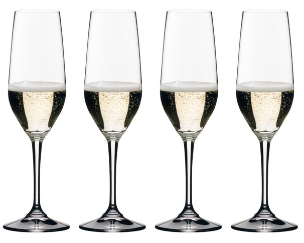 Verres à champagne Riedel Vivant - flûtes à champagne - 290 ml - 4 pièces