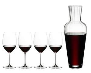 Ensemble de verres a vin Riedel - Cabernet/Merlot - Veritas - 459 ml - 5 pieces