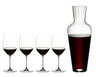Ensemble de verres a vin Riedel - Cabernet/Merlot - Veritas - 459 ml - 5 pieces