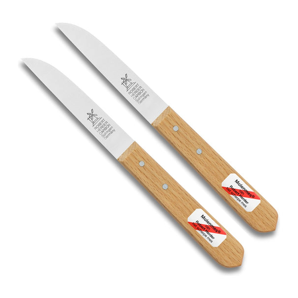 Set de couteaux Robert Herder - Couteaux d'office - en bois - 92 mm - 2 pièces
