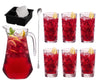 Set à cocktail Red Annie - Carafe 1,6 L avec 6 verres longdrink 490 ml, cuillère à cocktail & moule à glaçons