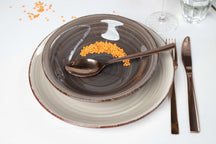 Set d'assiettes à dîner Cookinglife - Delice Gris - ø 26,5 cm - 6 pièces