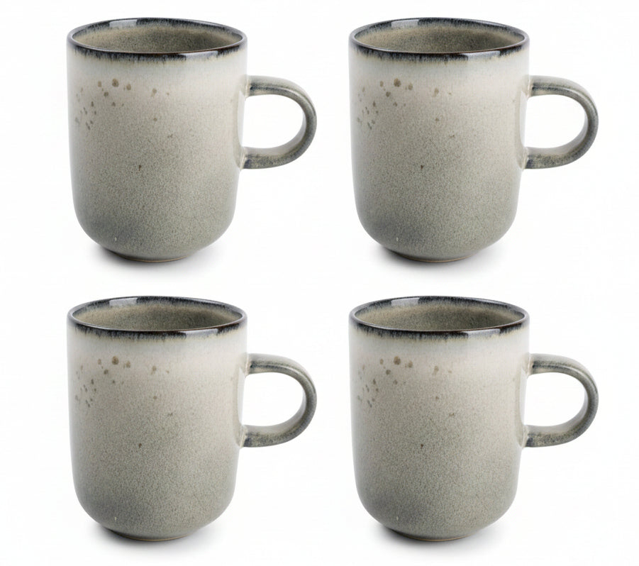 Mugs Salt & Pepper Meridian Vert/Bleu 330 ml - 4 pièces