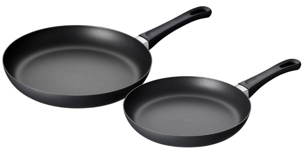 SCANPAN Classic Induction Batterie de cuisine poêles ø 24 & 28 cm - compatible avec toutes les sources de chaleur - revêtement antiadhésif standard