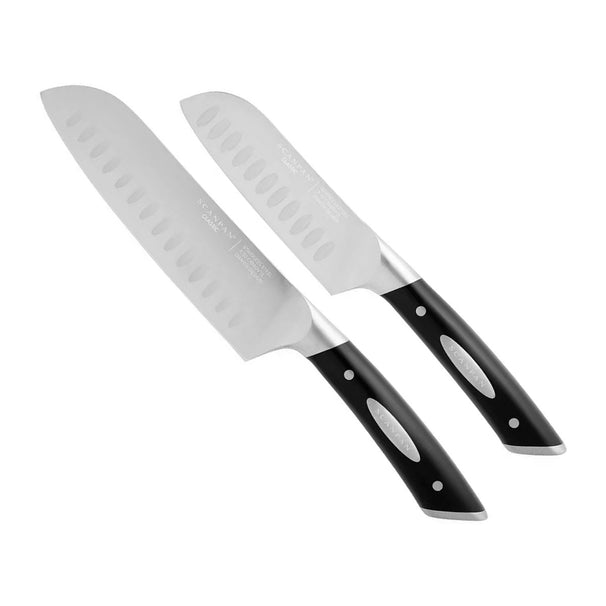 Ensemble de couteaux SCANPAN 2 pièces - Couteau Santoku 12,5 cm & Couteau Santoku 18 cm