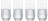 Ensemble de verres a eau Zwiesel Glas - Verres a jus - Pure - 357 ml - 4 pièces