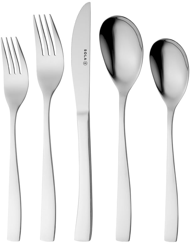 Ensemble de couverts Sola Sevilla - inox 18/0 - 90 Pièces / 9 Personnes