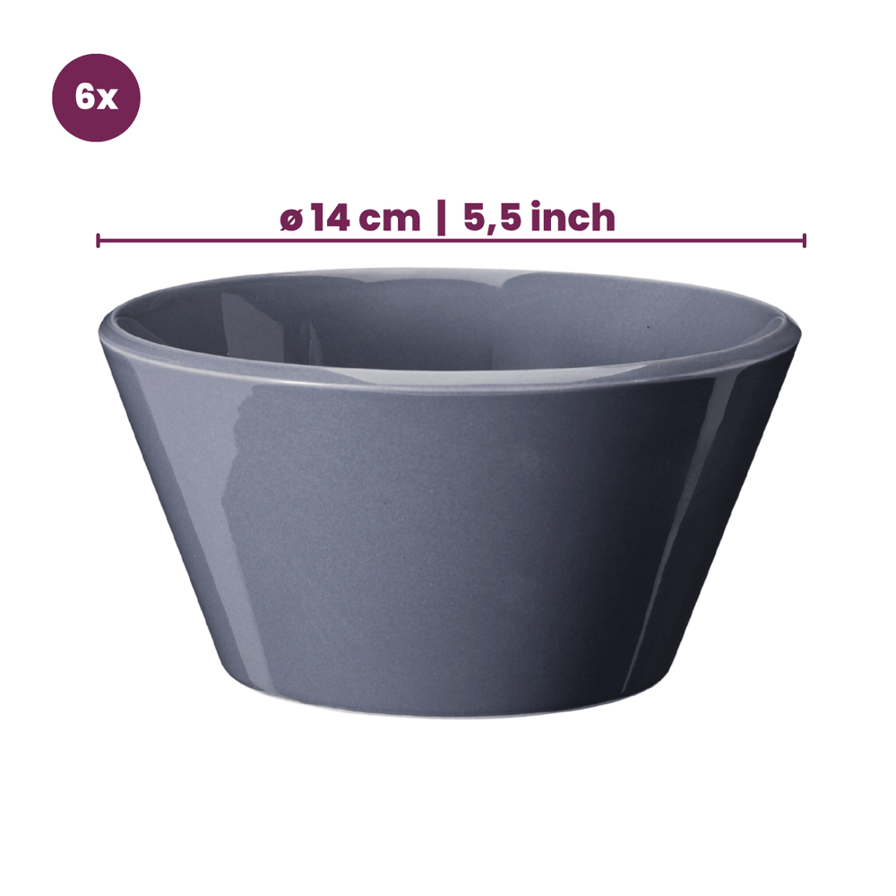 Ensemble de bols Cookinglife - Bols à soupe - Siaki - Ø 14 cm - 6 pièces
