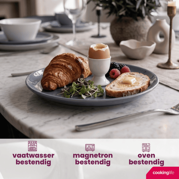 Set d'assiettes Cookinglife - Assiettes a dessert - Siaki - Ø 19 cm - 6 pièces