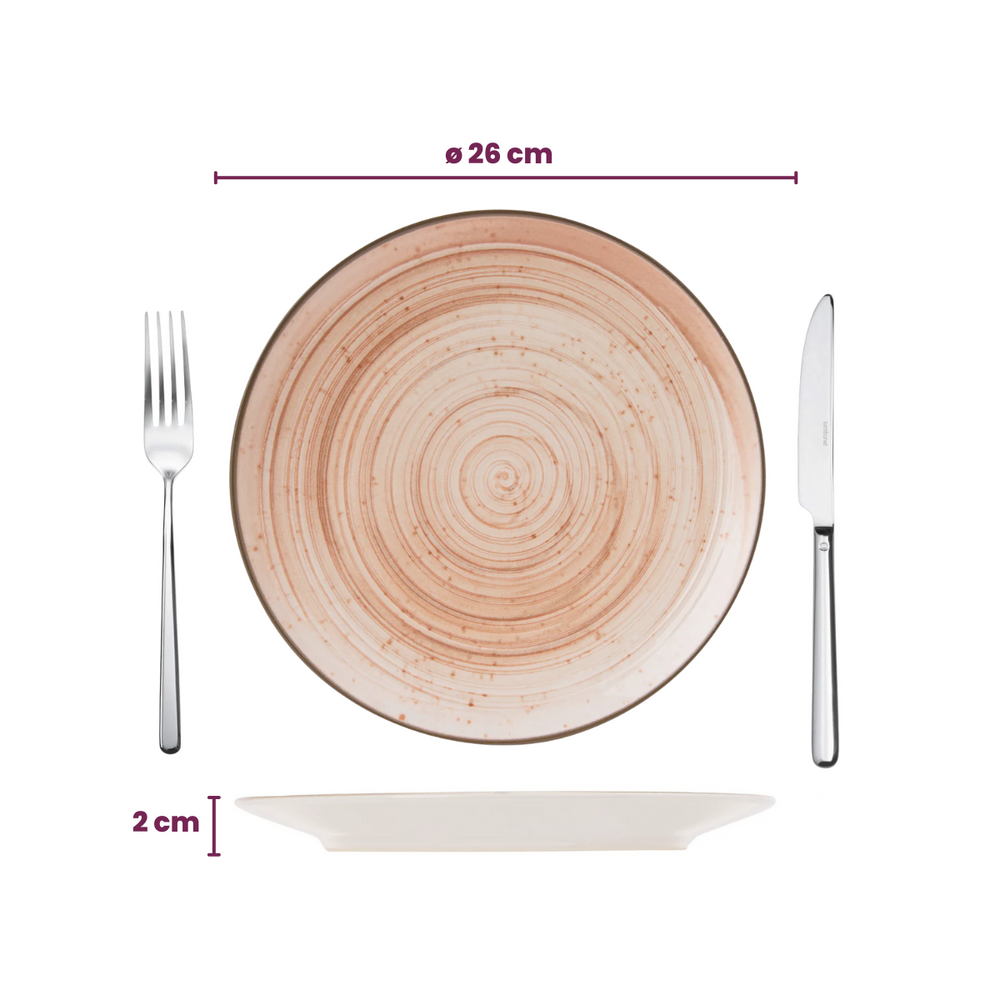 Set d'assiettes Cosy & Trendy - Assiettes de dîner - Sintra - 26 cm - 4 pièces