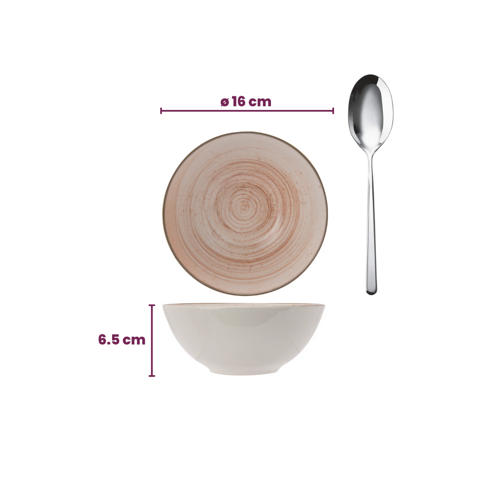 Ensemble de bols a soupe Cosy & Trendy - Sintra Terracotta - Ø 16 cm - 4 pièces