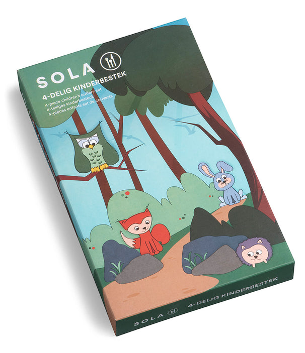 Ensemble de couverts Sola - Couverts enfant - en inox 18/10 - 4 pièces