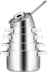 Ensemble de casseroles Sola - en inox - Ruby - ø 16-24 cm - 5 pièces
