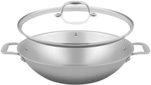 Set de poêles wok Sola - Wok sans antiadhésif - Green Cooking - 32 cm - 2 pièces