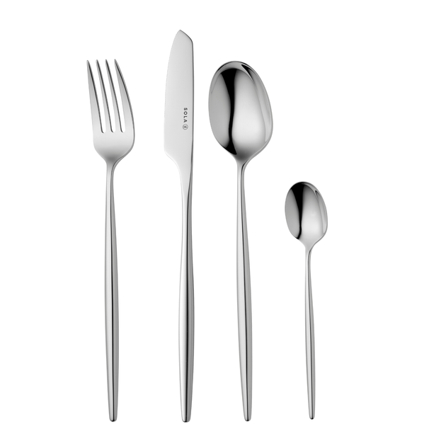 Set de couverts Sola - Couverts en inox 18/10 - Osaka - 6 personnes - 24 pièces