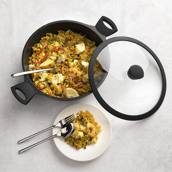 Ensemble de casseroles Sola - en inox - Pearl Deluxe - 28 cm - 5 pièces