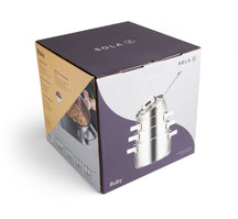 Batterie de cuisine Sola Ruby 4 pièces Premium Triply Inox - Casserole ø 16, 18, 20 cm & Casserole ø 16 cm - Induction compatible