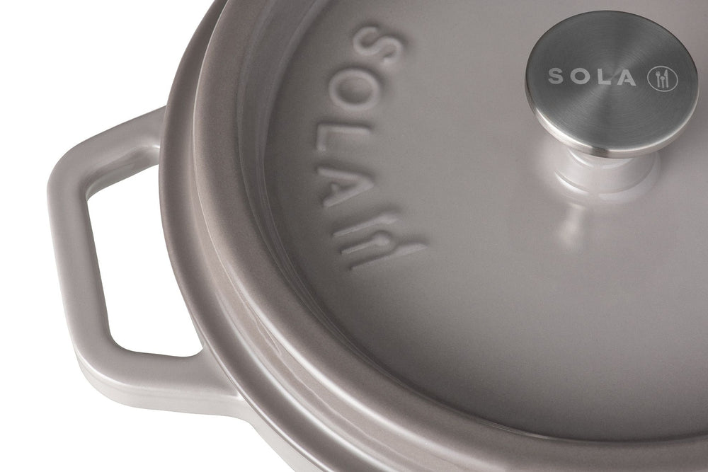 Cocotte en fonte Sola - Faitout - Gietijzer - ø 28 cm - Gris