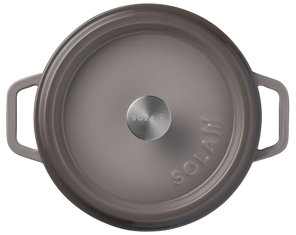 Cocotte en fonte Sola - Faitout - Gietijzer - ø 28 cm - Gris