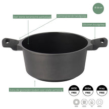 Cocotte Sola avec couvercle Ceramic Deluxe ø 28 cm - revêtement antiadhésif en céramique