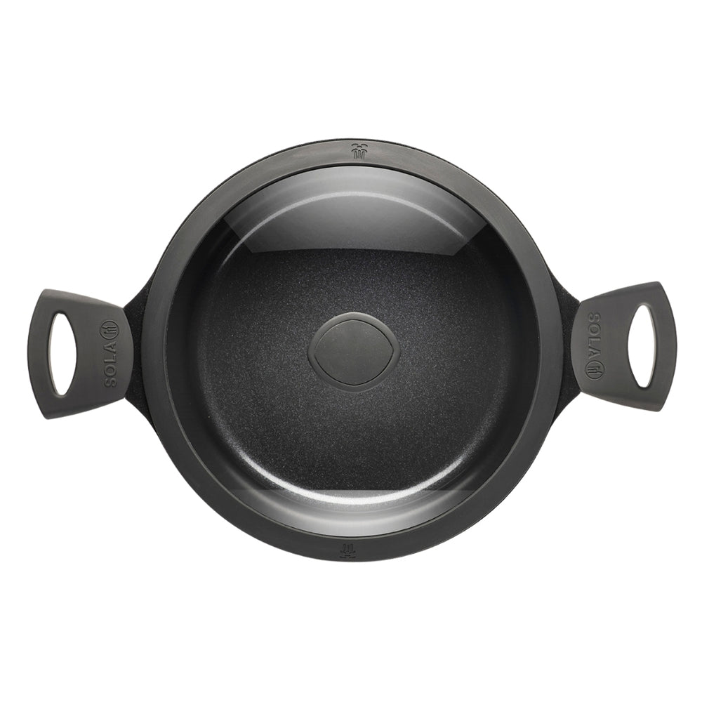 Cocotte Sola avec couvercle Ceramic Deluxe ø 28 cm - revêtement antiadhésif en céramique
