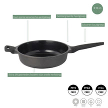 Sola poêle à frire / poêle avec couvercle Ceramic Deluxe ø 28 cm - revêtement antiadhésif céramique
