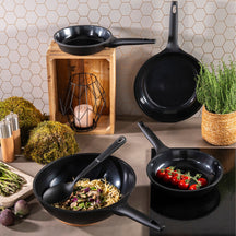 Sola Batterie de cuisine Ceramic Deluxe 2 pièces ø 24 & 28 cm - revêtement antiadhésif céramique