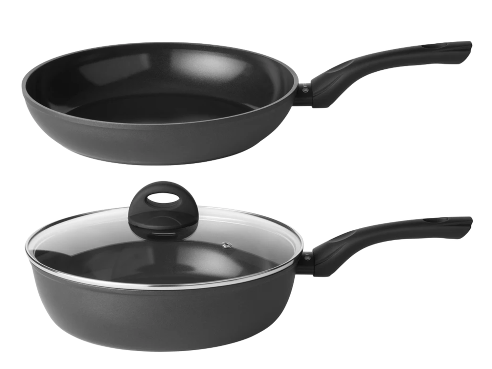 Ensemble de poêles Sola - Poêle et sauteuse - Stonehenge - 28 cm - 2 pièces