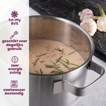 Sola Casserole avec couvercle Ruby - ø 24 cm / 5,5 litres