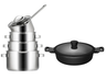 Ensemble de casseroles Sola - en inox - Pearl Deluxe - 28 cm - 5 pièces