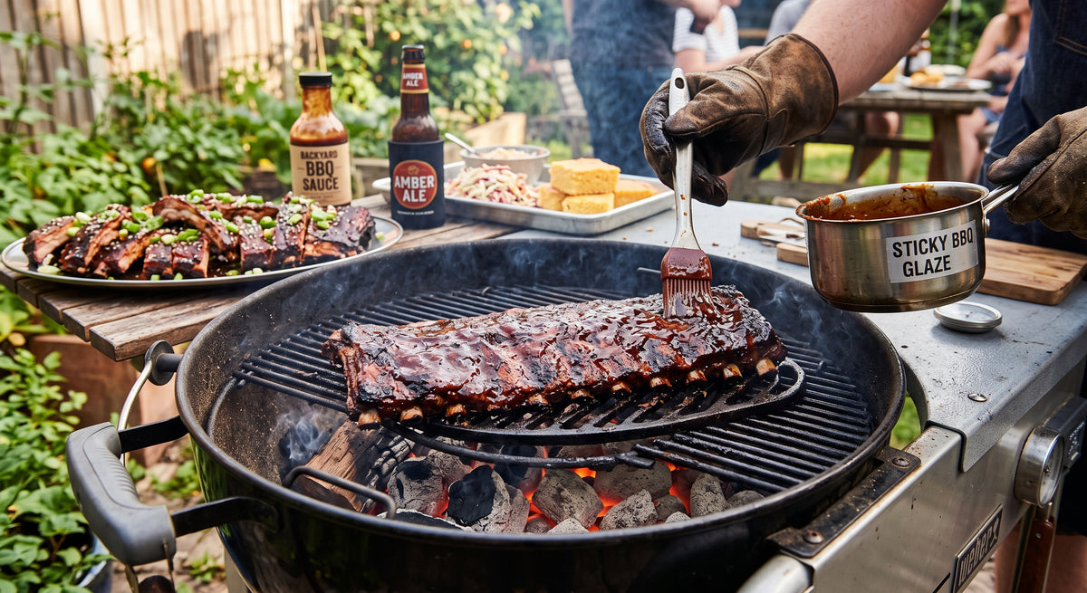 Grillés lentement, glacés par la sauce et irrésistibles.