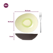 Set d'assiettes Cosy&Trendy - a soupe - Streetfood - 19,5x16x5cm - 10 pièces