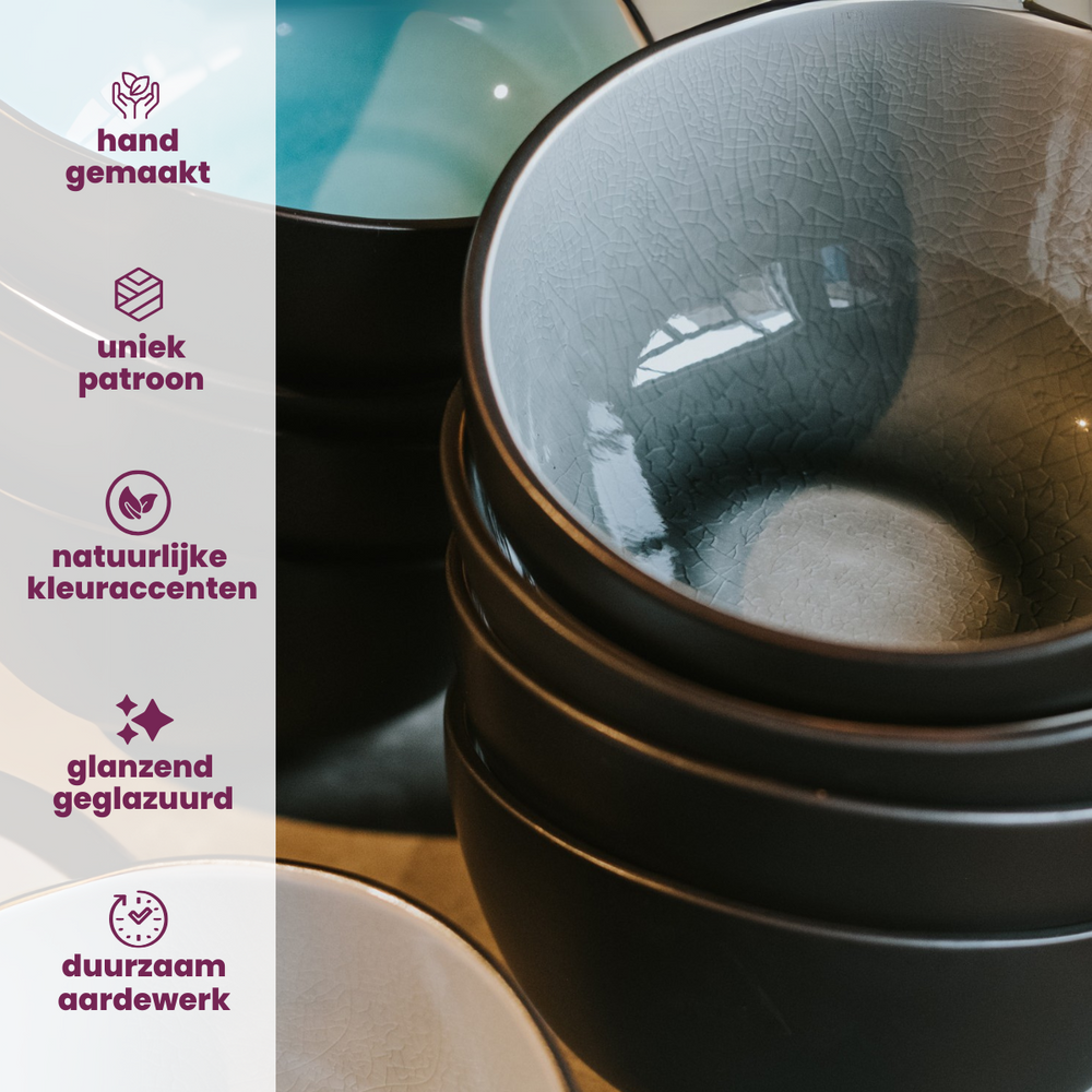 Set de petits bols Cosy & Trendy - Bols a soupe - Streetfood - 12 cm - 10 pièces