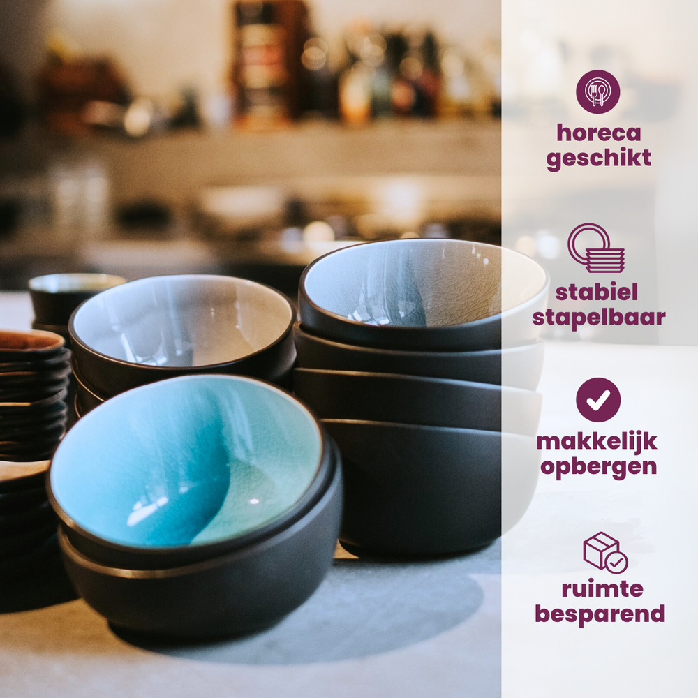 Set de bols Cosy & Trendy - Bols a sauce - Streetfood - 270 ml - 10 pièces